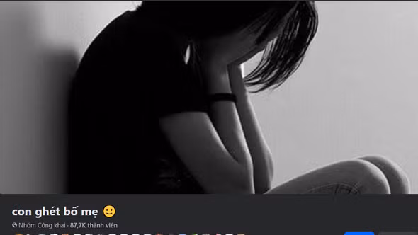 NGUY HIỂM: Xuất hiện hội nhóm "con ghét bố mẹ" trên Facebook với gần 90 nghìn thành viên