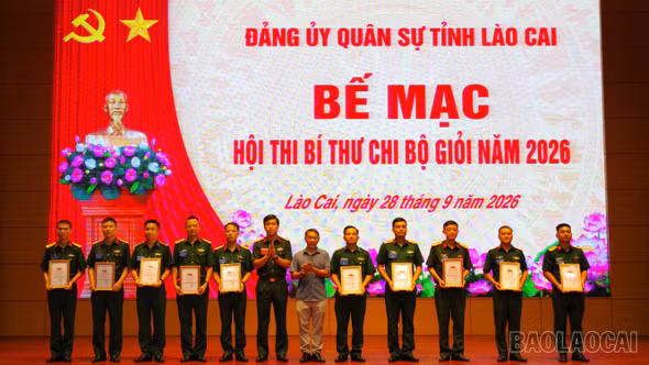 Bộ Chỉ huy Quân sự tỉnh Lào Cai tổ chức thành công Hội thi Bí thư chi bộ giỏi năm 2026