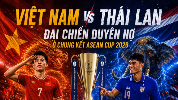 Việt Nam vs Thái Lan: Đại chiến nhiều duyên nợ ở chung kết ASEAN Cup 2026