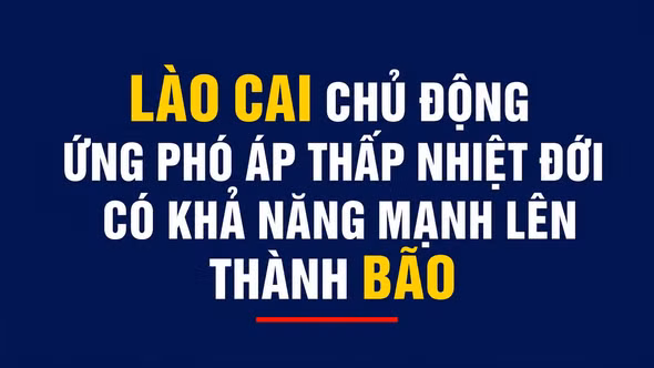 Lào Cai chủ động ứng phó áp thấp nhiệt đới có khả năng mạnh lên thành bão
