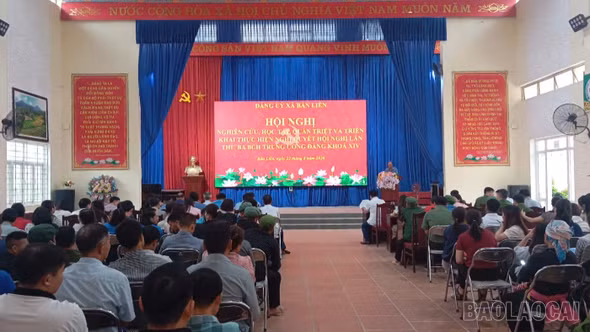 Bản Liền quán triệt Nghị quyết Hội nghị lần thứ ba Ban Chấp hành Trung ương Đảng khóa XIV