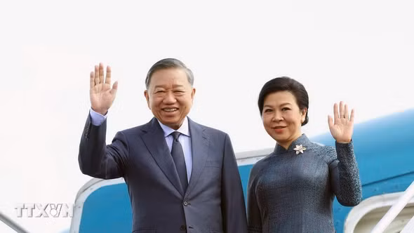 Tổng Bí thư, Chủ tịch nước Tô Lâm cùng Phu nhân lên đường thăm cấp Nhà nước tới Nga, thăm chính thức Pháp và dự Hội nghị Thượng đỉnh Không gian vũ trụ