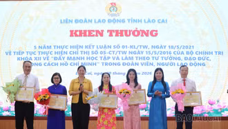 Liên đoàn Lao động tỉnh sơ kết 5 năm thực hiện Kết luận số 01 của Bộ Chính trị 