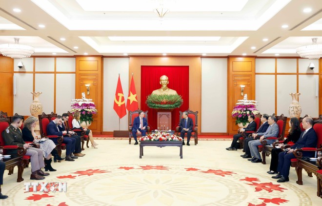 Tổng Bí thư Tô Lâm tiếp Đại sứ Hoa Kỳ tại Việt Nam Marc Evans Knapper.