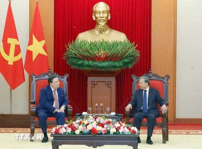 Tổng Bí thư Tô Lâm tiếp Đại sứ Hoa Kỳ tại Việt Nam Marc Evans Knapper.
