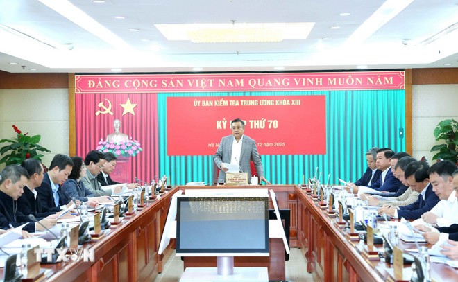 Kỳ họp thứ 70 Ủy ban Kiểm tra Trung ương.