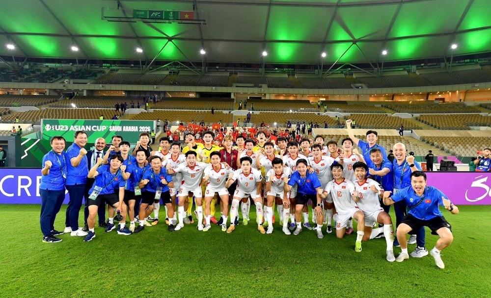 Trang AFC dự báo U23 Việt Nam là đội có khả năng giành chiến thắng cao nhất ở vòng tứ kết VCK U23 châu Á 2026.