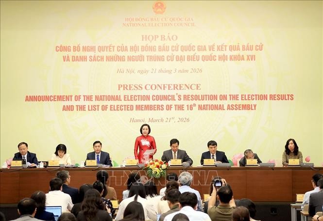 Quang cảnh buổi họp báo.