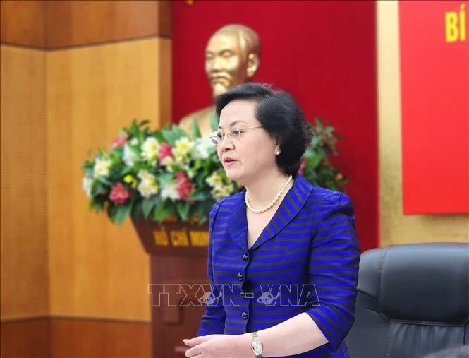 Bí thư Trung ương Đảng, Phó Thủ tướng Chính phủ Phạm Thị Thanh Trà phát biểu tại buổi làm việc.