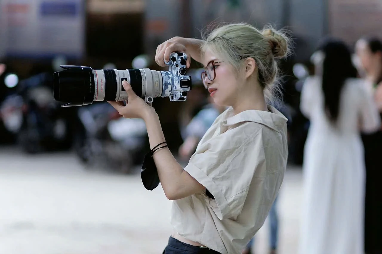 Minh Ánh - thợ chụp ảnh áo dài dịp Tết 2026.