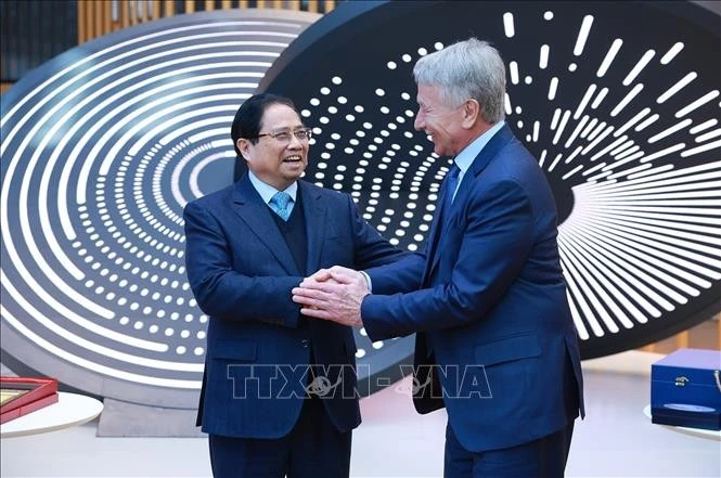 Thủ tướng Phạm Minh Chính đến thăm và làm việc với lãnh đạo Tập đoàn Novatek.