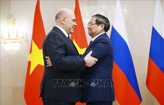 Thủ tướng Phạm Minh Chính hội đàm với Thủ tướng Liên bang Nga Mikhail Mishustin.