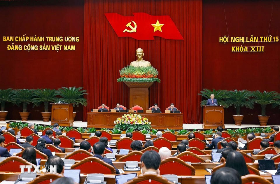 Tổng Bí thư Tô Lâm phát biểu khai mạc Hội nghị lần thứ 15 Ban Chấp hành Trung ương Đảng khoá XIII.