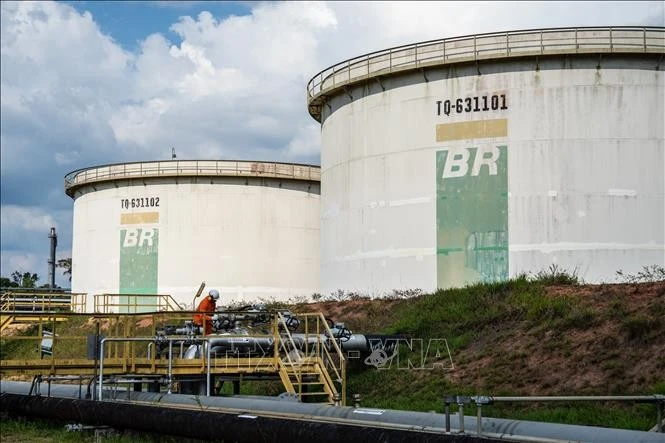 Bể chứa dầu tại Amazonas, Brazil.