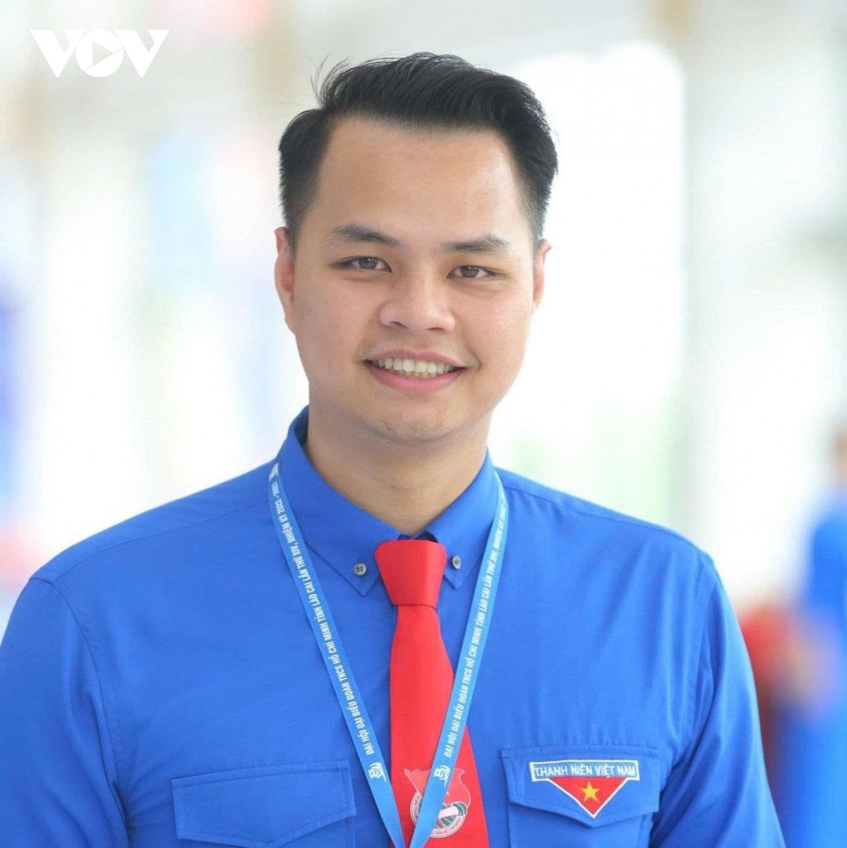 Anh Hoàng Mạnh Linh - Phó Bí thư Tỉnh đoàn Lào Cai gửi nhiều niềm tin và kỳ vọng của tuổi trẻ biên cương đến Đại hội.