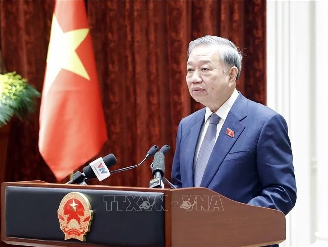 Tổng Bí thư, Chủ tịch nước Tô Lâm phát biểu.