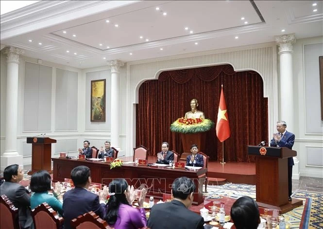 Tổng Bí thư, Chủ tịch nước Tô Lâm phát biểu.