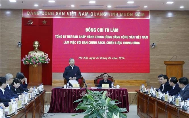 Tổng Bí thư Tô Lâm phát biểu chỉ đạo.