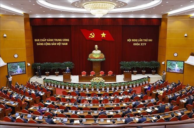 Tổng Bí thư Tô Lâm phát biểu bế mạc Hội nghị lần thứ hai Ban Chấp hành Trung ương Đảng khoá XIV.