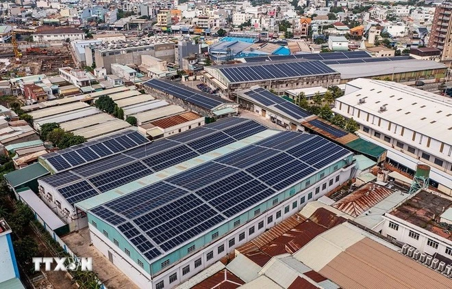 Nguồn cầu thuê đất khu công nghiệp không chỉ đến từ nhà sản xuất truyền thống mà còn từ doanh nghiệp điện tử, trung tâm dữ liệu và logistics chuỗi lạnh. (Ảnh: Hồng Đạt/TTXVN)