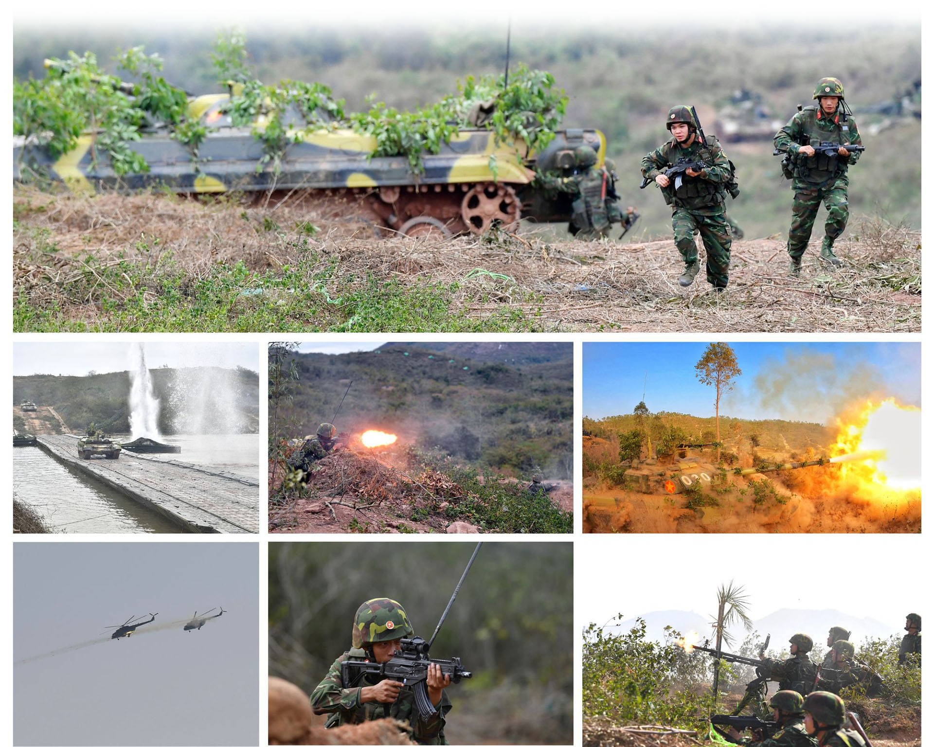 Quân đoàn 12 và các đơn vị diễn tập hiệp đồng quân binh chủng, tháng 12-2023.