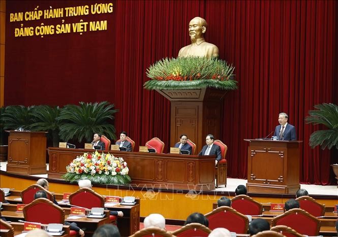 Tổng Bí thư Tô Lâm phát biểu.