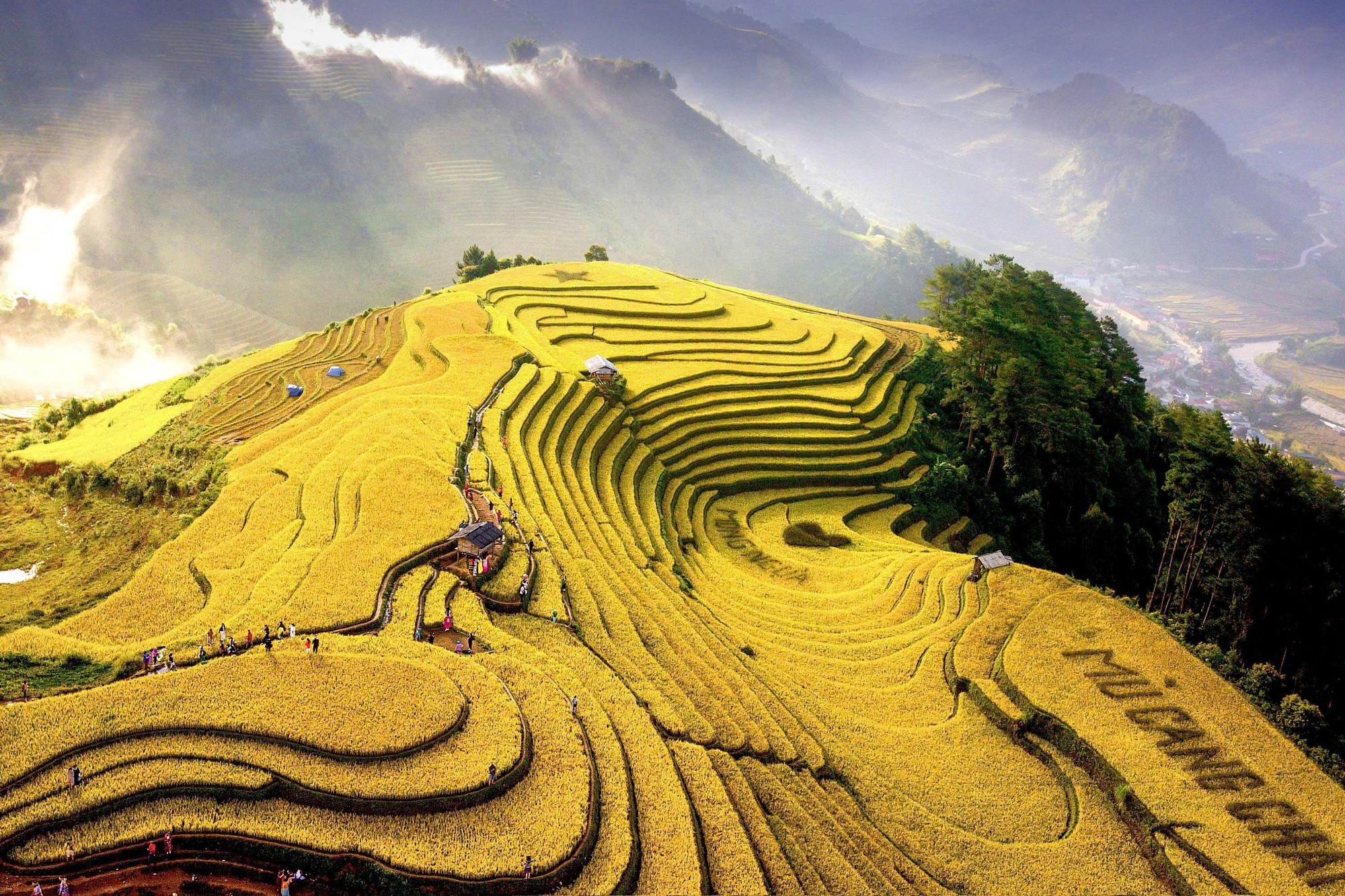 Ruộng bậc thang Mù Cang Chải, tỉnh Lào Cai.
