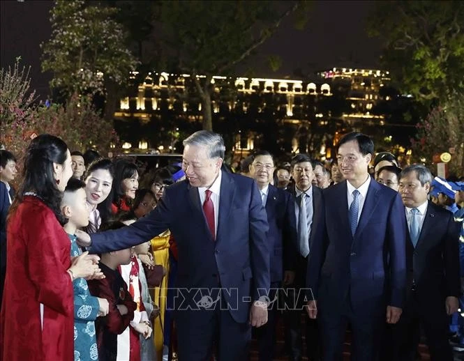 Tổng Bí thư Tô Lâm và đại biểu đại diện các tầng lớp nhân dân.