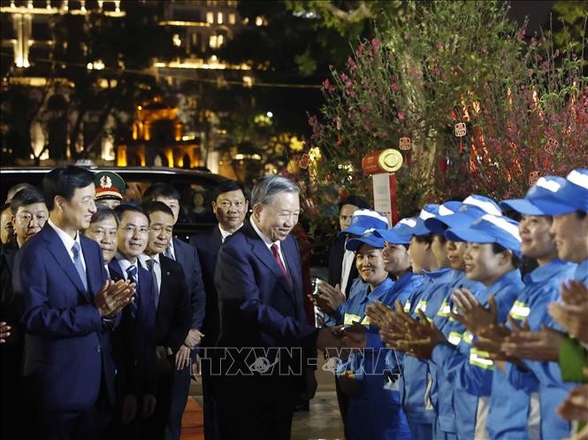 Tổng Bí thư Tô Lâm và đại biểu đại diện các tầng lớp nhân dân.