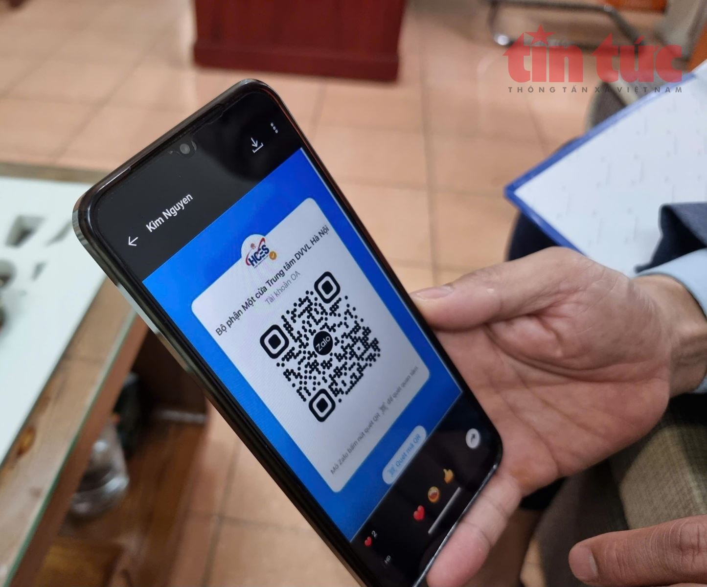 Mã QR về thông tin chính sách thất nghiệp, trong đó có ngành nghề đào tạo sẽ được Trung tâm gửi ngay sau khi người hưởng hoàn tất thủ tục hưởng.