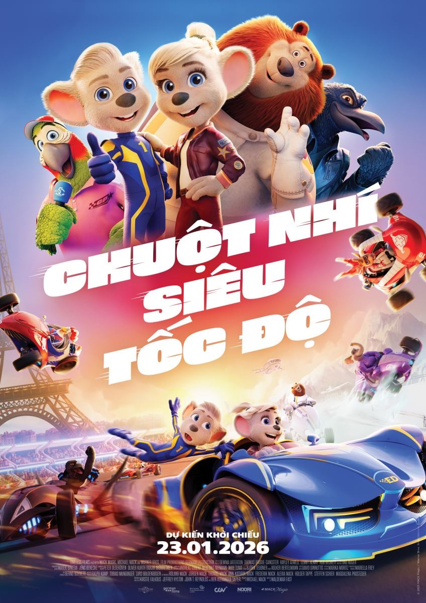 Poster phim hoạt hình "Chuột nhí siêu tốc độ".