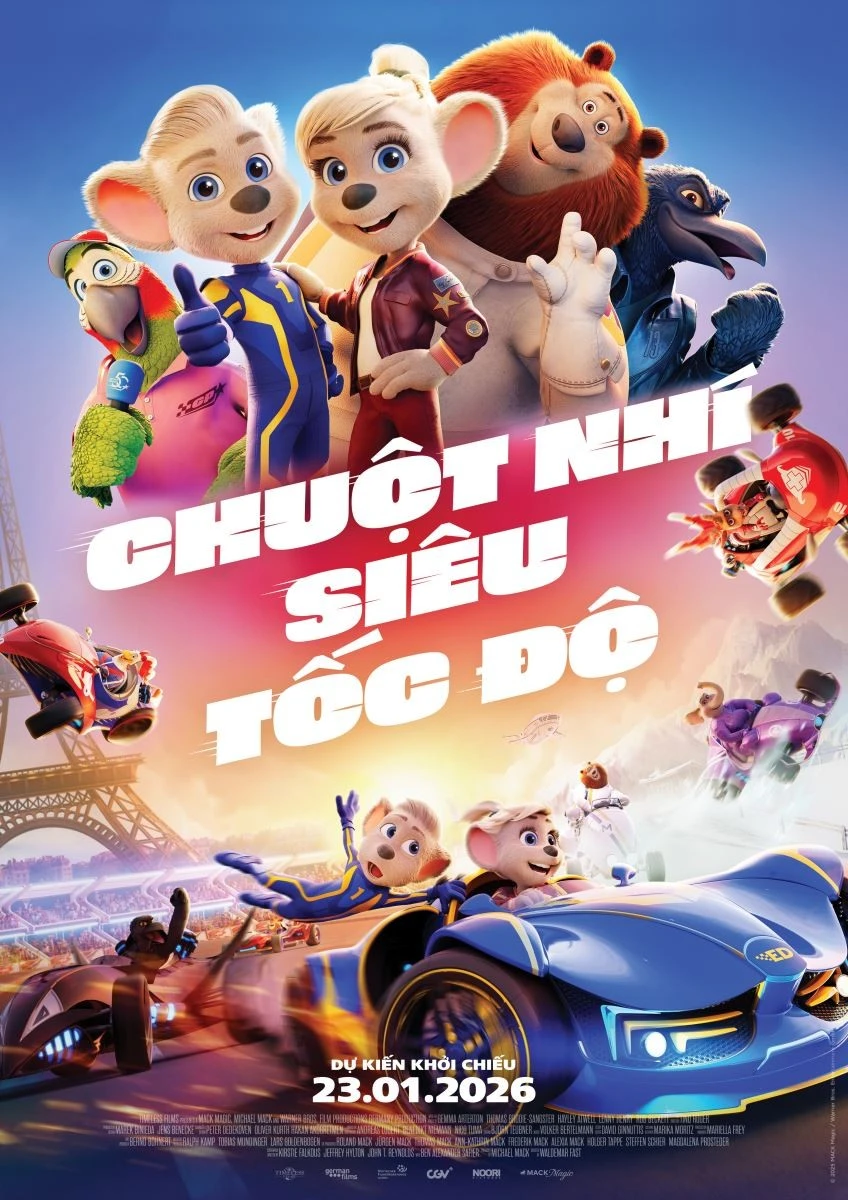 Poster phim hoạt hình "Chuột nhí siêu tốc độ".