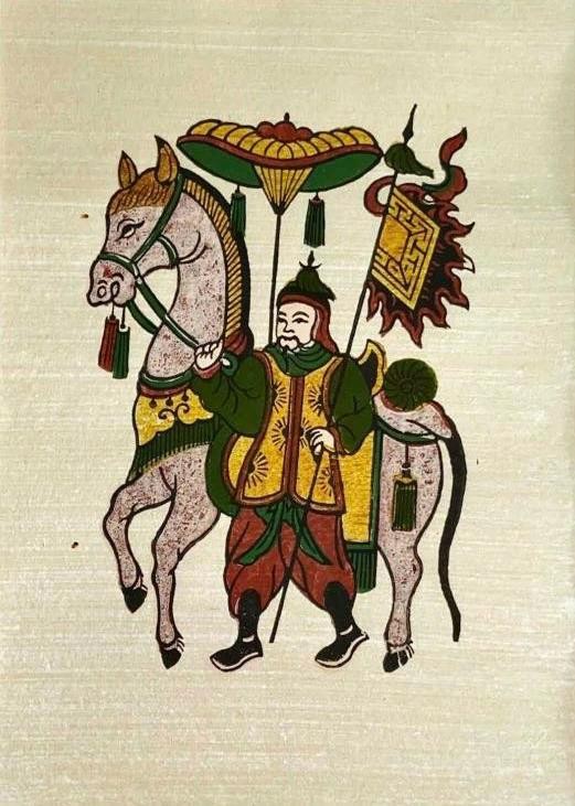 Tranh “Giám Mã” – Tranh dân gian Đông Hồ. Hình tượng người giám mã chăm sóc, xem xét ngựa phản ánh quan niệm dân gian về việc trọng dụng và gìn giữ sức ngựa, đồng thời ẩn dụ cho cách nhìn người.