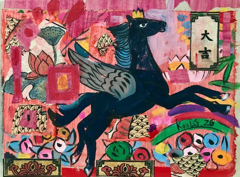 Ngựa hiện lên với nhiều sắc thái.