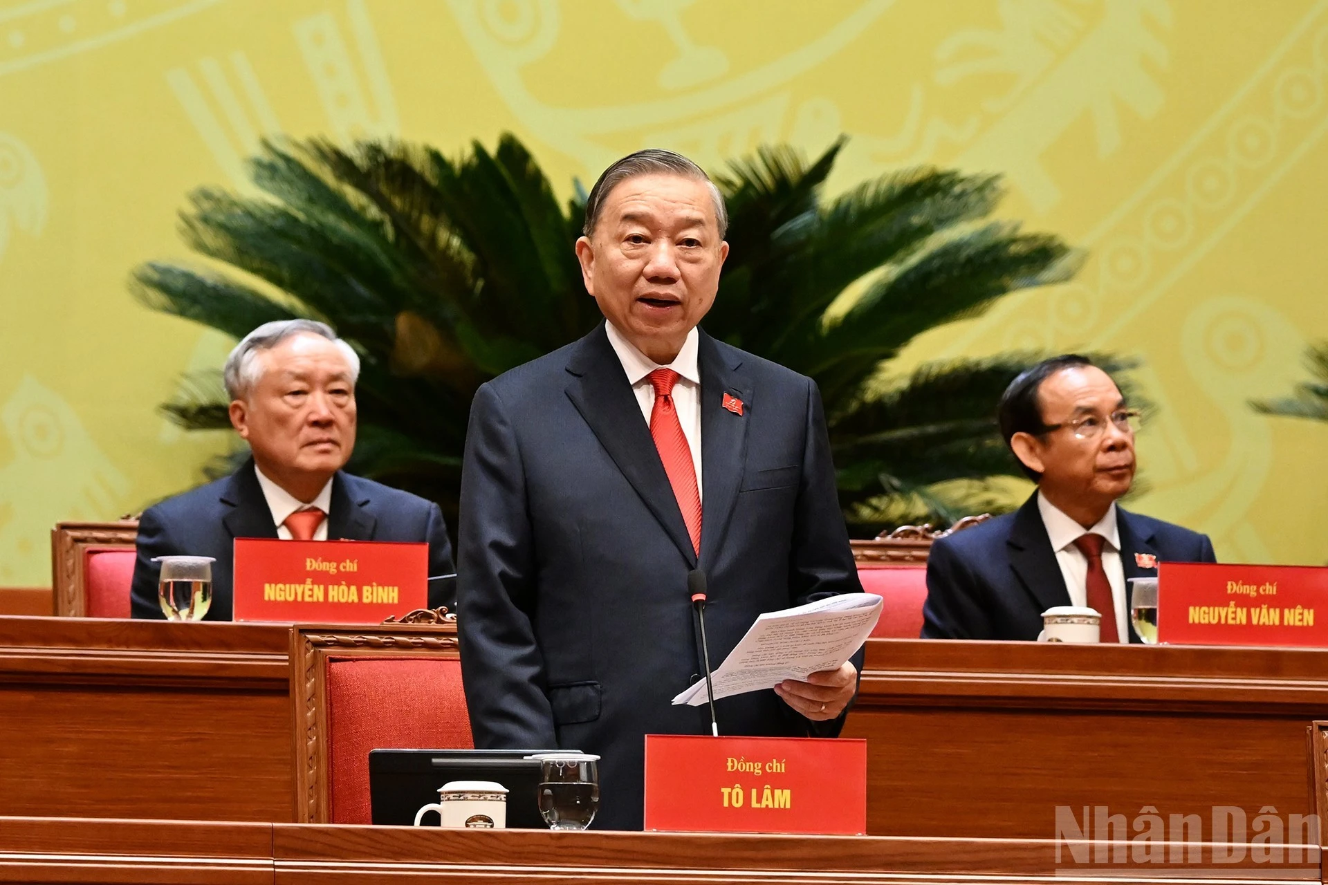 Tổng Bí thư Tô Lâm điều hành phiên làm việc.