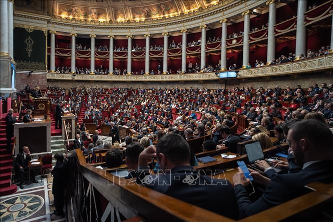 Quang cảnh một phiên họp Quốc hội Pháp ở thủ đô Paris.