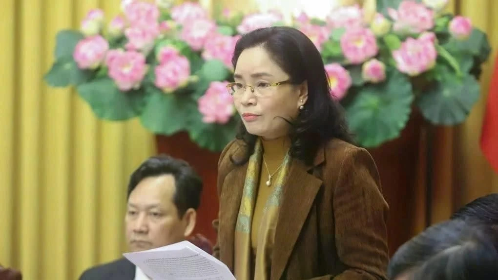 Thứ trưởng Bộ Văn hóa, Thể thao và Du lịch Trịnh Thị Thủy.