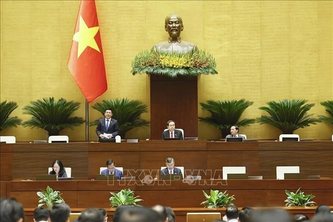 Phó Chủ tịch Quốc hội Nguyễn Hồng Diên phát biểu. Ảnh: Doãn Tấn/TTXVN