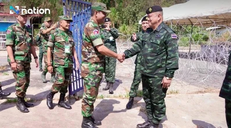 Cuộc họp Ủy ban biên giới khu vực (RBC) giữa Ban thư ký Quân khu 2 của Thái Lan và Ban thư ký Quân khu 4 của Campuchia ngày 2/2.