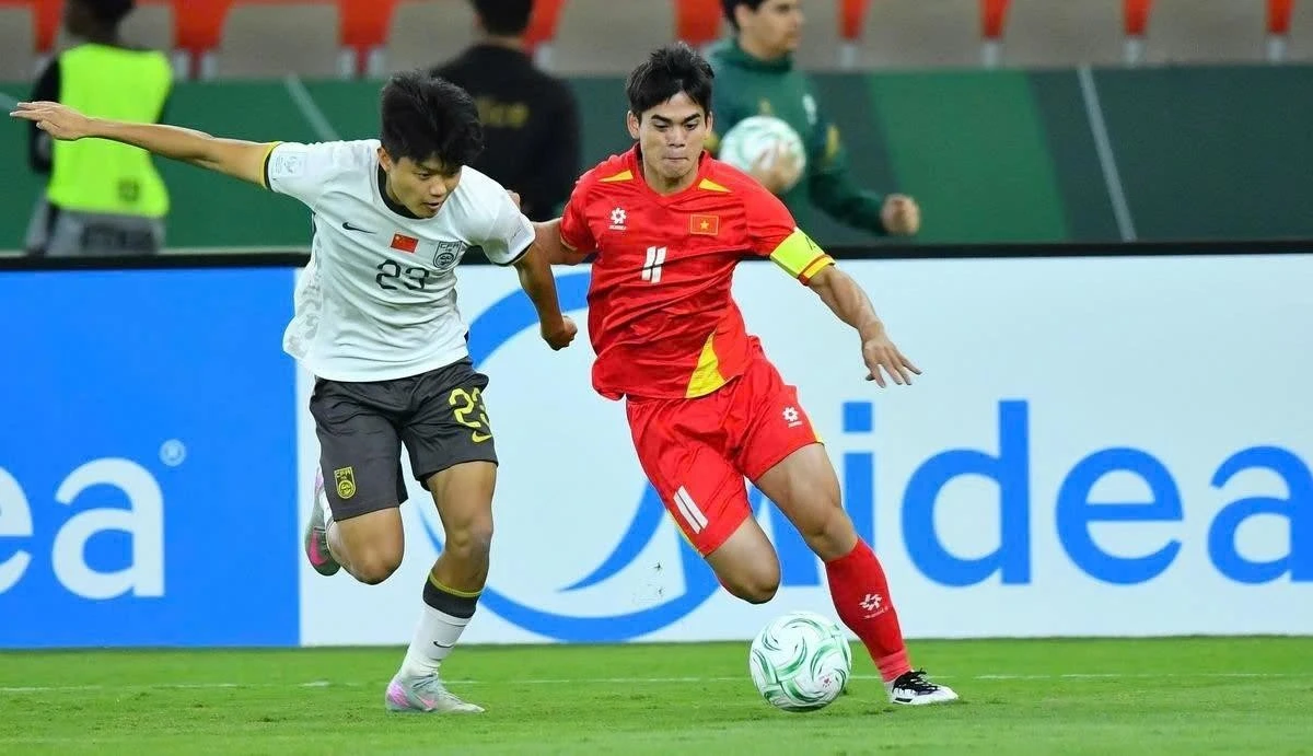 U23 Việt Nam thua 0-3 trước U23 Trung Quốc ở bán kết U23 châu Á 2026 (Ảnh: AFC).