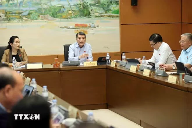 Thủ tướng Lê Minh Hưng, Đại biểu Quốc hội thành phố Hải Phòng phát biểu tại tổ.