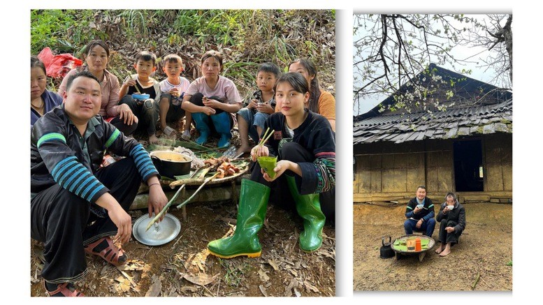 Sùng A Tủa trong các sinh hoạt thường nhật quen thuộc của người Mông.