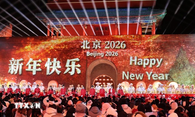 Thành phố Bắc Kinh hân hoan đón chào năm mới.