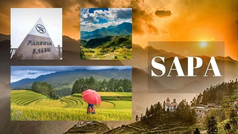 Phong cảnh hữu tình, hùng vĩ của núi non và ruộng bậc thang Sa Pa.