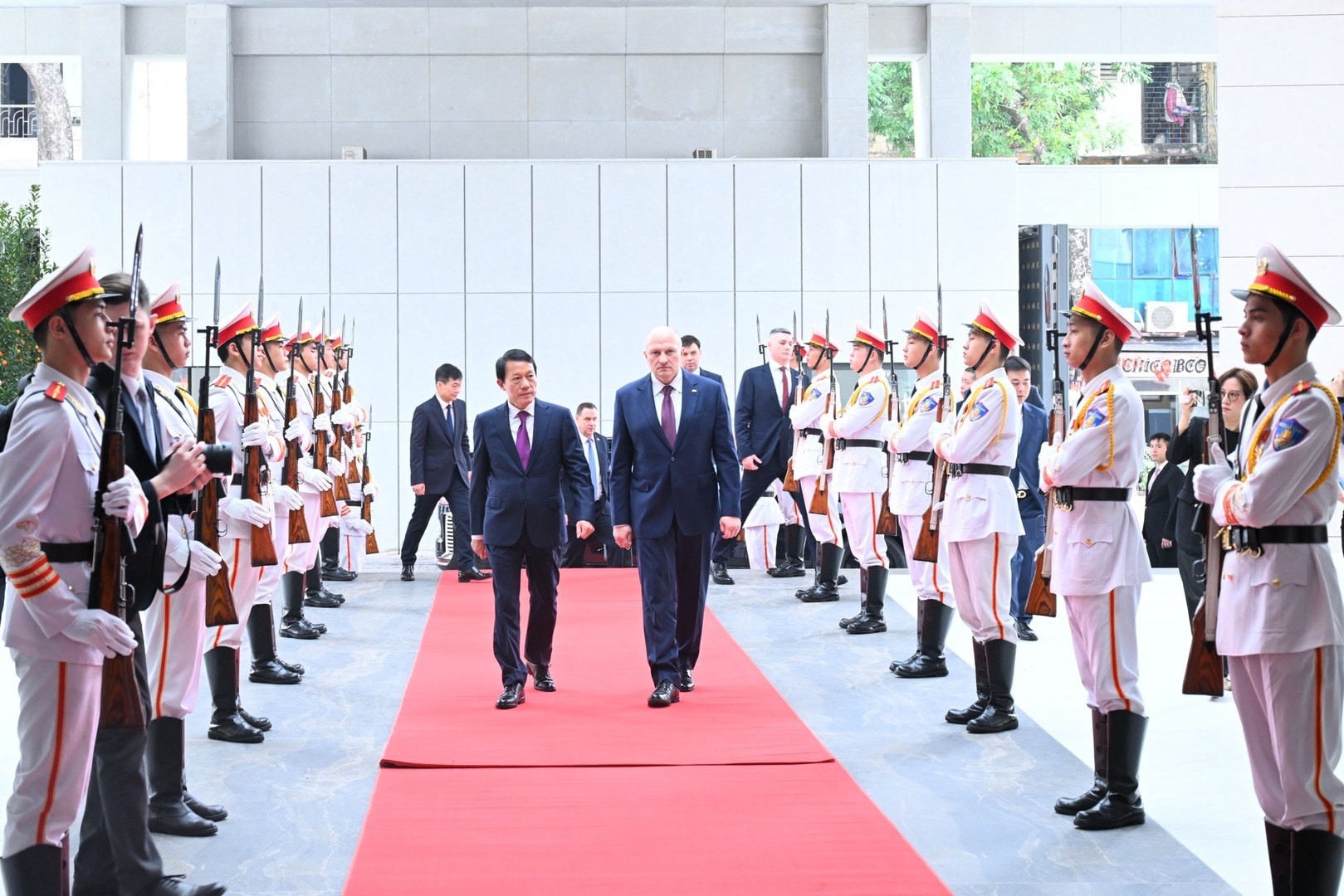 Bộ trưởng Bộ Tình trạng khẩn cấp Liên bang Nga Aleksandr Kurenkov thăm, làm việc với Bộ Công an Việt Nam.