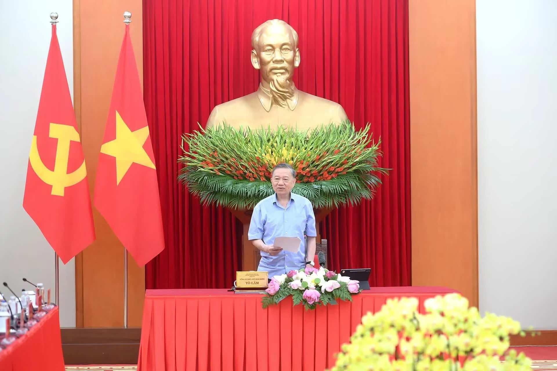 Tổng Bí thư, Chủ tịch nước Tô Lâm chủ trì cuộc làm việc.
