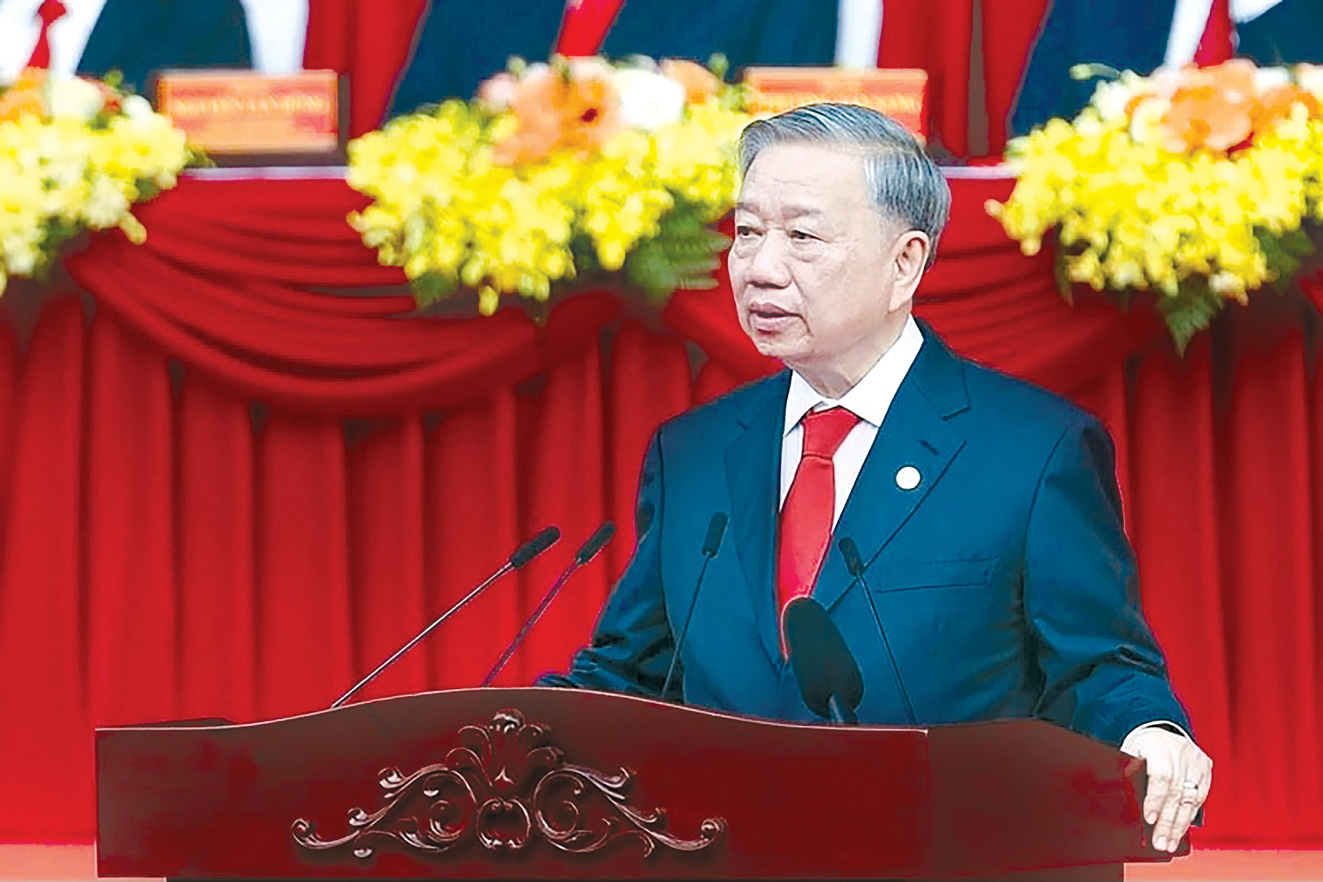 Tổng Bí thư Tô Lâm đọc diễn văn kỷ niệm 50 năm ngày Giải phóng miền Nam, thống nhất đất nước ngày 30/4/2025.