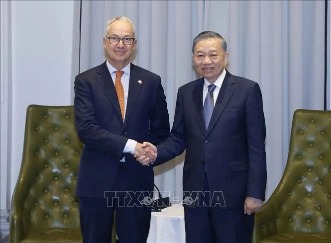 Tổng Bí thư, Chủ tịch nước Tô Lâm tiếp ông Nicholas Moore, Đặc phái viên của Chính phủ Australia về Đông Nam Á. Ảnh: Thống Nhất/TTXVN
