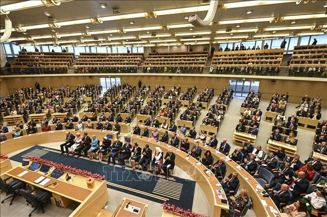 Một phiên họp Quốc hội Thụy Điển ở Stockholm.
