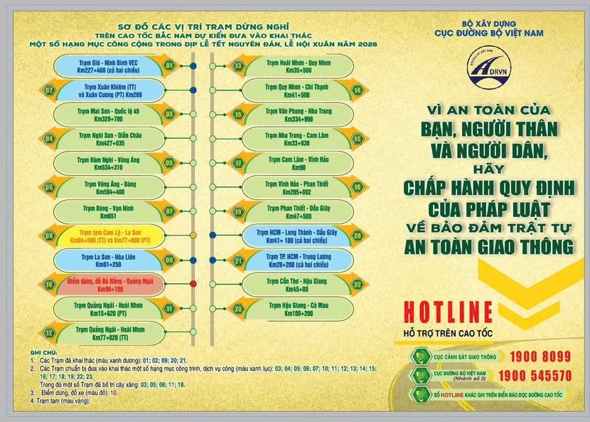 Phát 23.000 tờ rơi tuyên truyền an toàn giao thông trên cao tốc.